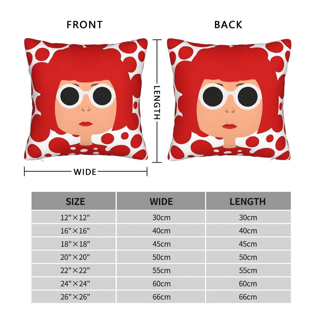 Yayoi K-Kusama Art Pillowcase Double-Sided Printing Polyester Cushion Cover Decor Pillow Case Cover Home Drop Shipping 45X45Cm