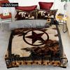 3pcs Duvet Cover Set Rustic Western Cowboy Knight Printed Bedding Set Soft Comfortable Duvet Cover For Bedroom Guest Room