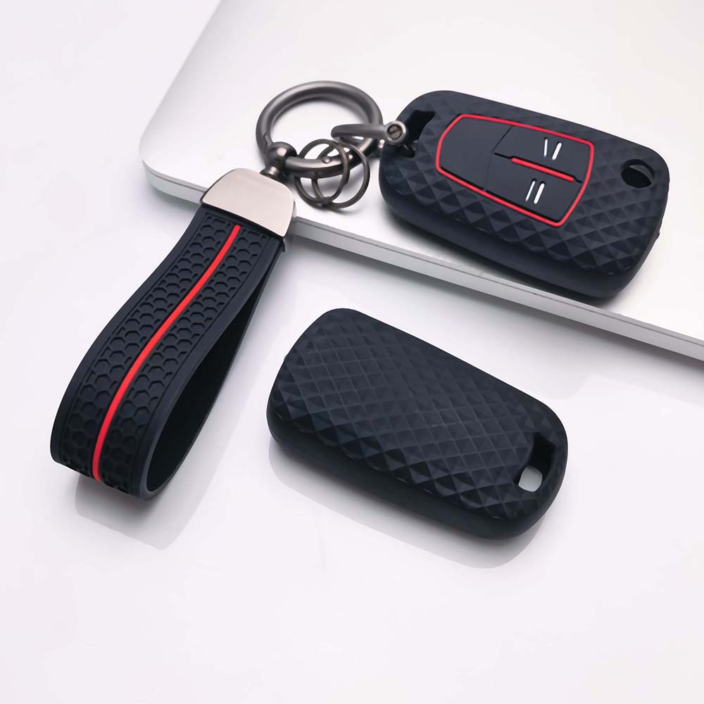 Key Cover Keychain for Opel Astra H Corsa D Vectra C Zafira B Zafira Anti-Scratch Guard Shockproof Protection Soft Grip Texture Responsive