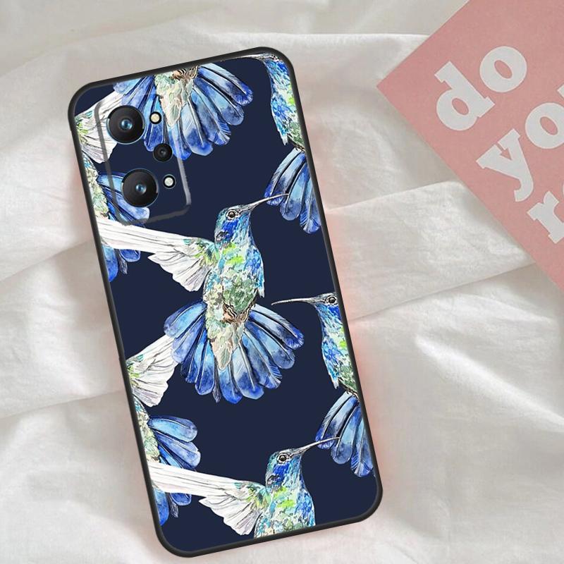 Hummingbird Case For Realme C65 C67 C71 C63 C61 C55 C51 C53 C35 C75 11 12 13 14 15 Pro Plus GT6 GT7 Pro