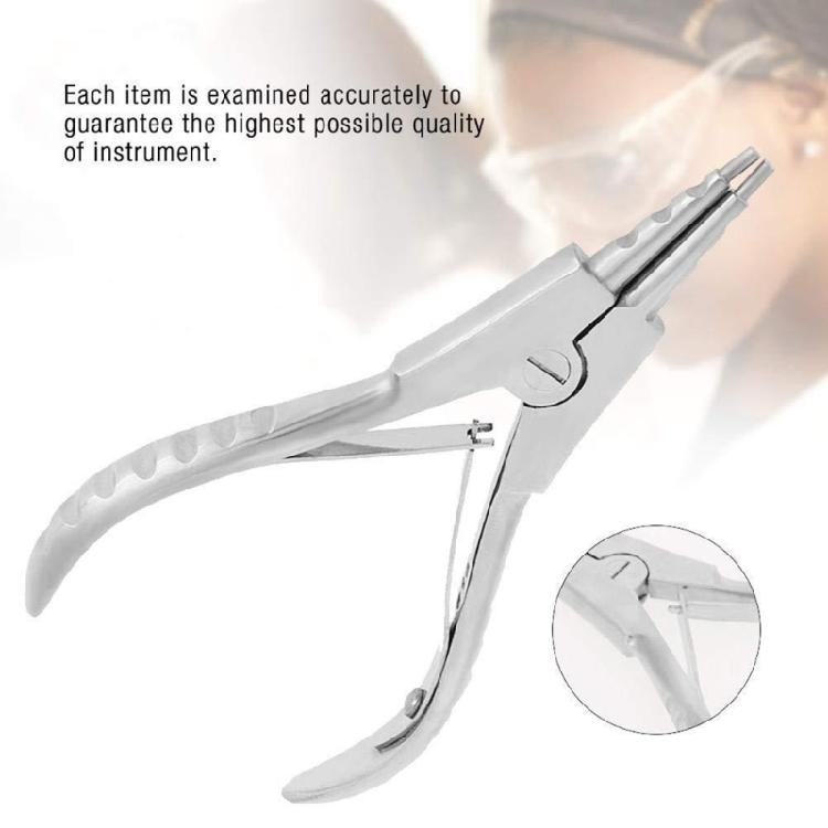 Stainless Steel Piercing Plier Jewelry Body Nose Ear Lip Rings Puncture Tool