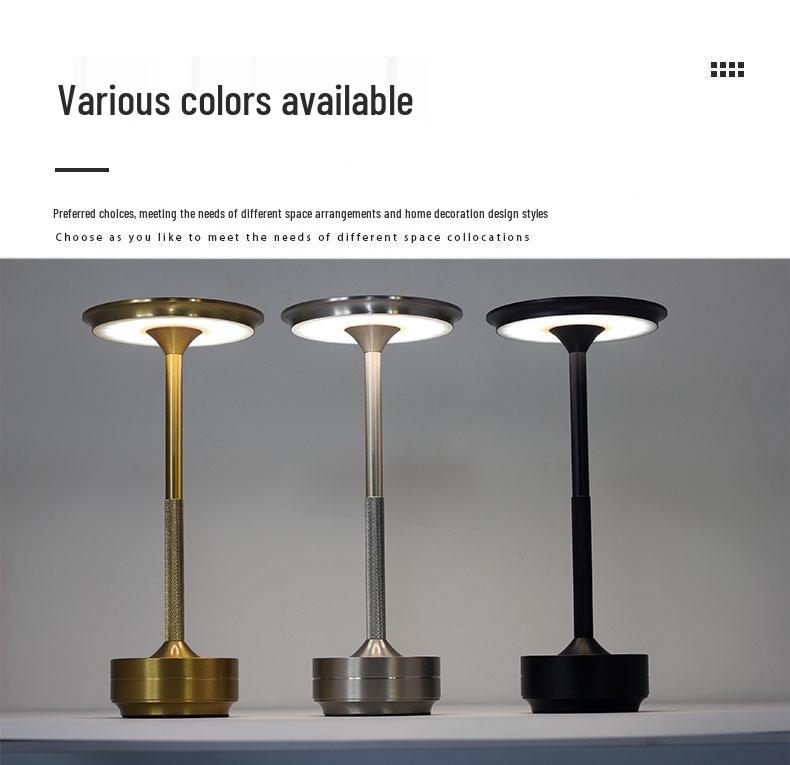 Элегантная алюминиевая настольная лампа-бабочка - Высококачественное атмосферное освещение для бара 3W