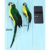 25/35cm Handmade Simulation Parrot Feather Ornament Garden Bird Prop Decoration