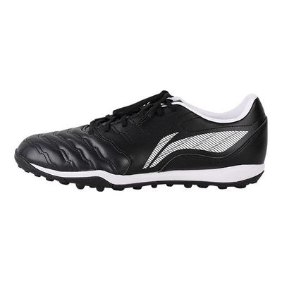 Comfortable Casual Anti-Kick TF (Rubber Studs) Shock Absorbing Non-Slip Wear-Resistant Soccer Shoes Men Soccer Shoes Black YSTU003-2