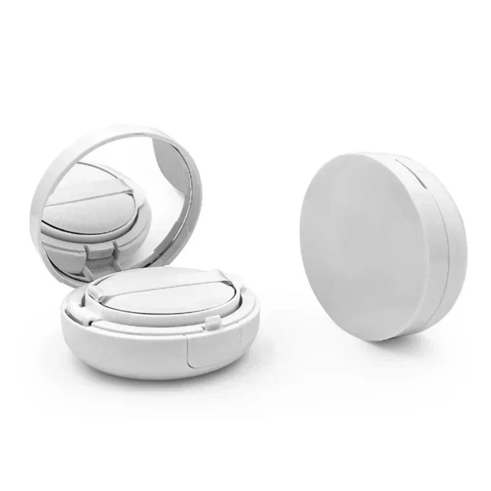 

Portable Plastic Empty Air Cushion Puff Box Refillable White Cosmetic Organizer Makeup Container Travel Use помаранчевий