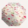 Hello Kitty,Cute Patterns Automatic Umbrella-Foldable, Durable 8-Bone Design, Compact and Stylish, Great for Camping, Halloween, Christmas,