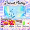 Personalized Glaceon Diamond Art Custom Name 5D Diamond Painting Full Drill DIY Craft