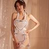 New Japanese Style Bed Sex Erotic Love Maid Outfit Role-playing Hollow Out Seduction Erotic Sex Lingerie Set