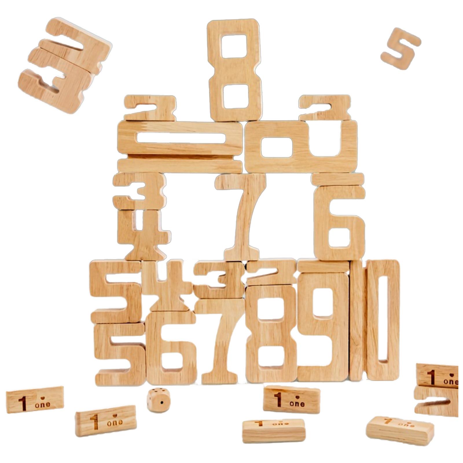 

Цифровой строительный блок, Числовые лабиринты, Обучающие настольные игры, Деревянные развивающие игрушки, Развивают логическое мышление, Подходящие подарки для детей! One Size