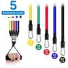 11Pcs/Set Durable TPE Tension Rope Set Anti-Break Elastic Training Band  Full Body Workout