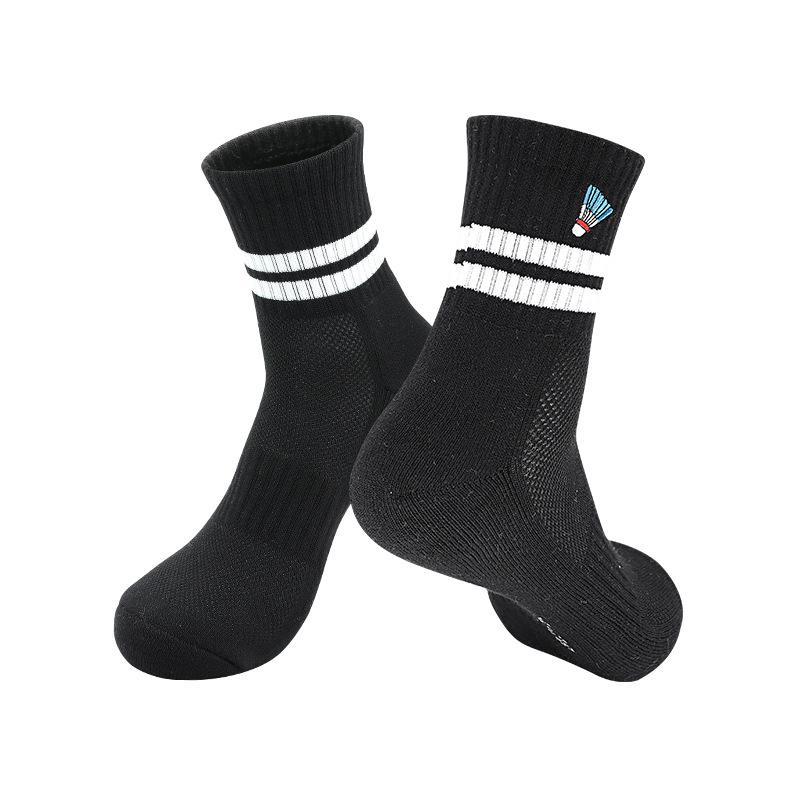 Professionelle Badminton-Socken Herren Handtuchsohle Herren Schweißabsorbierend Rutschfest Damen Mittelschaft Sportsocken Badminton Socken