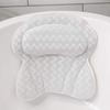 4D SPA Pillow 6 Suction Cup Bathtub Massage Pillow Bathing Neck Back Support Headrest Bathroom Non-Slip Cushion