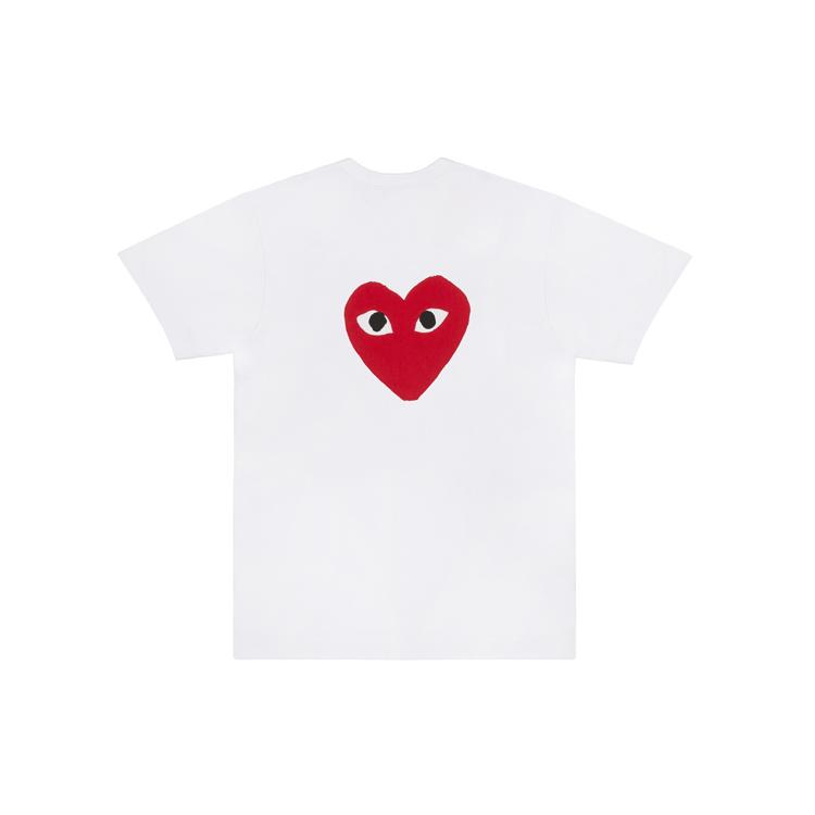CDG Play T-Shirts Men's Crew Neck Moderate AZ-T222-051-1