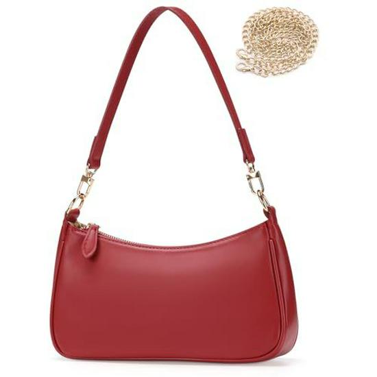 Trendy Versatile Retro Chain Baguette Underarm Crossbody Shoulder Bag for Women