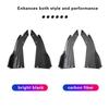 Pair Universal Car Rear Bumper Spoiler Lip Carbon Fiber Wing Trim Protection Anti-crash Diffuser Side Skirt Wrap Angle Splitter