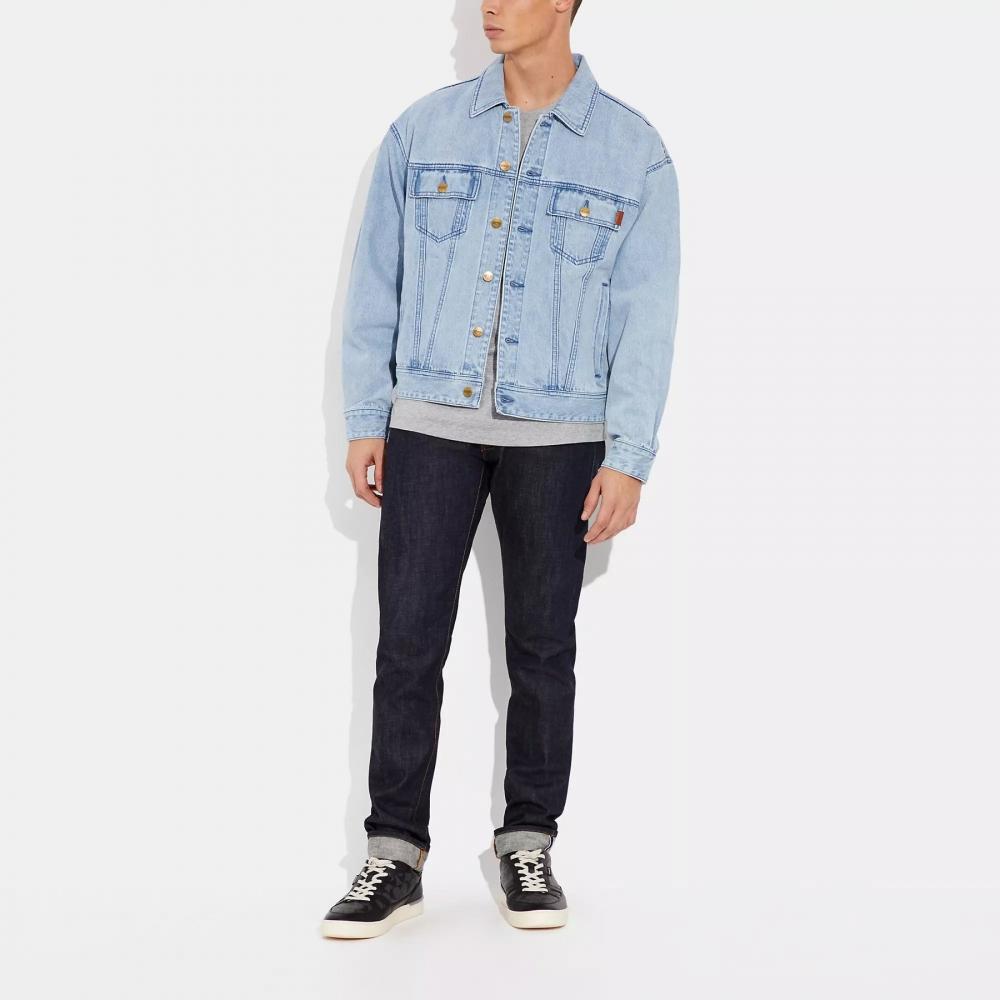 Coach Novelty Denim Jacket Light Wash