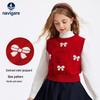 Navigare Girls' Bow-Knot Sweater Vest