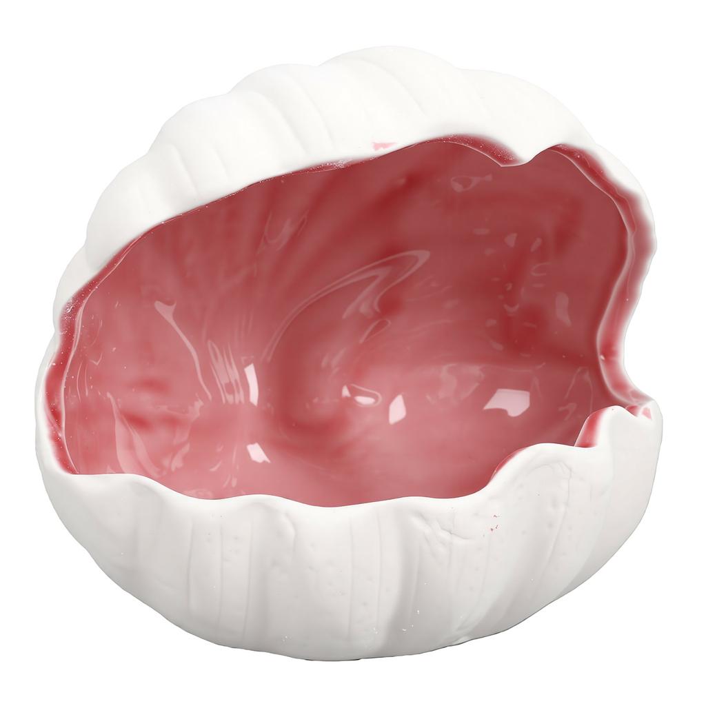 Shell Ceramic Jewelry Dish Decorative 3D Large Ceramic Shell Tray for Trinket Storage