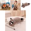 Soft And Cuddly Animal Plush Toy Pillow For Girls Raccoon, Fox, Sloth, Crocodile