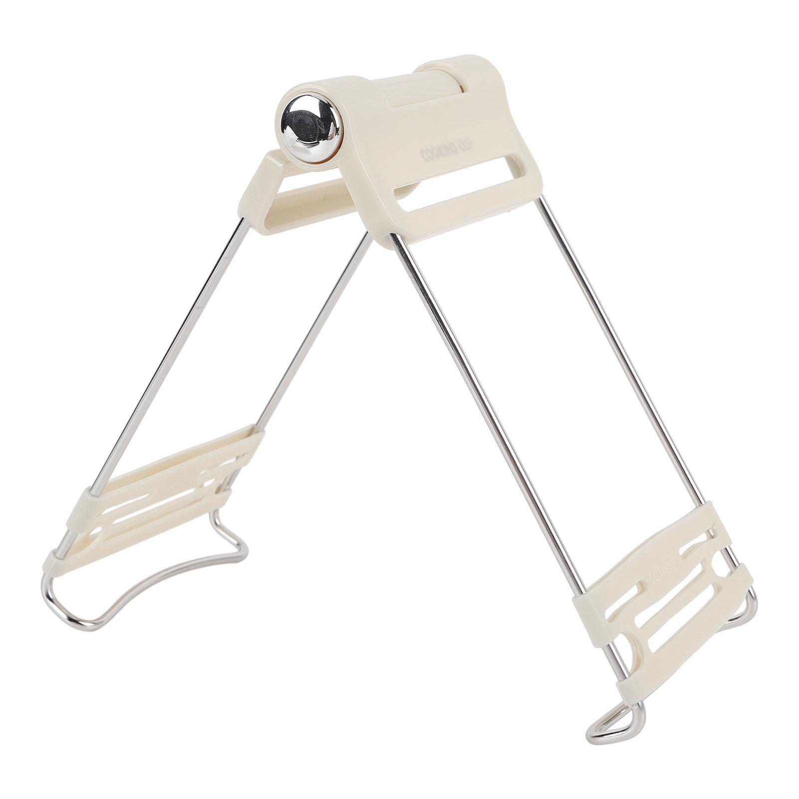 

Hot Plate Gripper Stainless Steel Bowl Clip Heat Resistant Adjustable Hot Dish Plate Clip Lifter for Home Kitchen белый