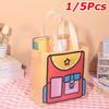 1/5 Stück Handtasche Niedlich Vlies Snack Süßigkeiten Mittagessen Für Kinder Geschenke Tasche Mitgebsel Cartoon Bedruckt Geburtstag Wiederverwendbar Kinder