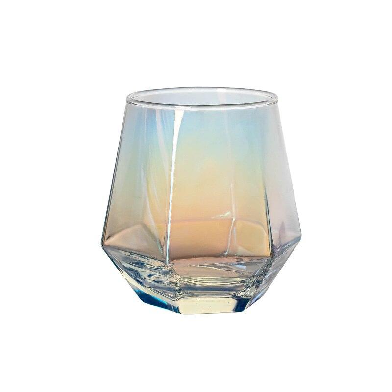 4 pcs. Hexagonal Decagonal Whisky Glasses Scotch Cocktail Set Whisky Rum Tequila Drinks Wine Glasses Christmas Cups Christmas Gifts | Carving