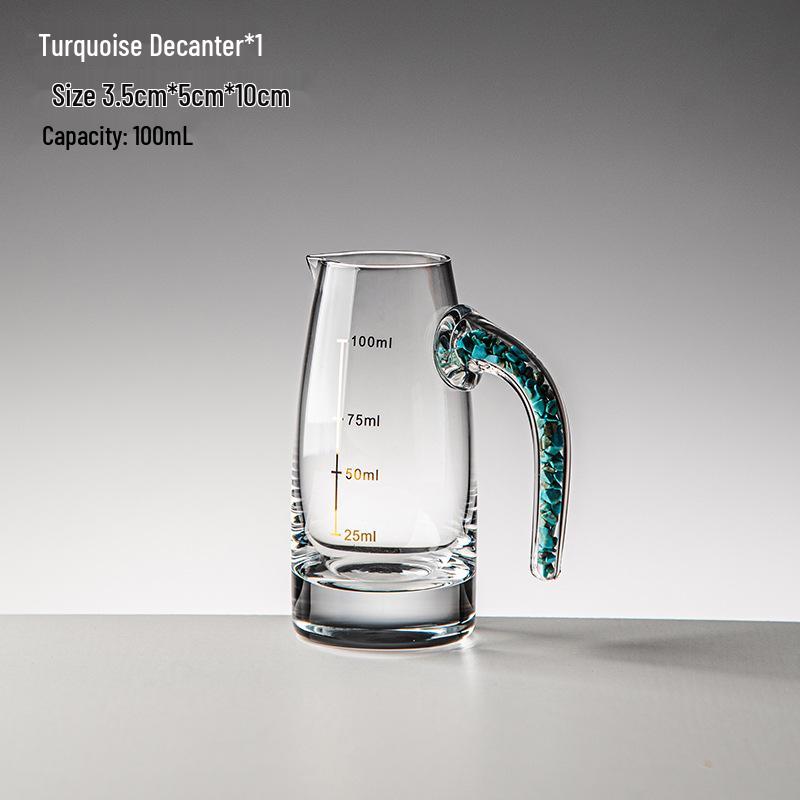 Gold Foil Shot Glass Set – Crystal White Wine Cups, Customizable with Logo