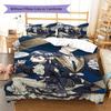 Black Butler Pattern Bedding,Quilt Set Quilt Cover Pillowcase Home Birthday Gift (1 * Duvet Cover + 2 * Pillowcase, Without Core)