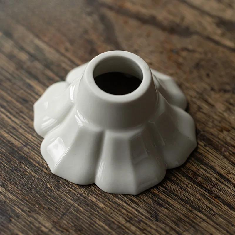 Plant Ash Lotus Petal Leaf Tea Funnel Pouring Into Pot Extractor Leakage Filter Tea Making Throwing Tea Device Teaware Items