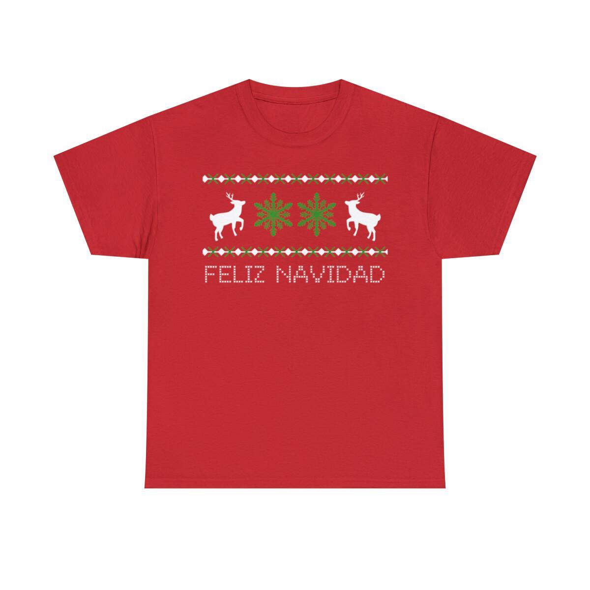 Feliz Navidad Short Sleeve Graphic T-Shirt, Sizes S-5XL XL