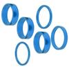 6Pcs Bicycle Headset Spacer Aluminium Alloy Bike Handlebar Stem Spacers for Mountain BikeBlue