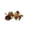 Three-Dimensional Metal Folding Earrings, Stud Earrings, Artistic Personality Retro Light Luxury Fashion Simple Three-Dimensional Niche High-End