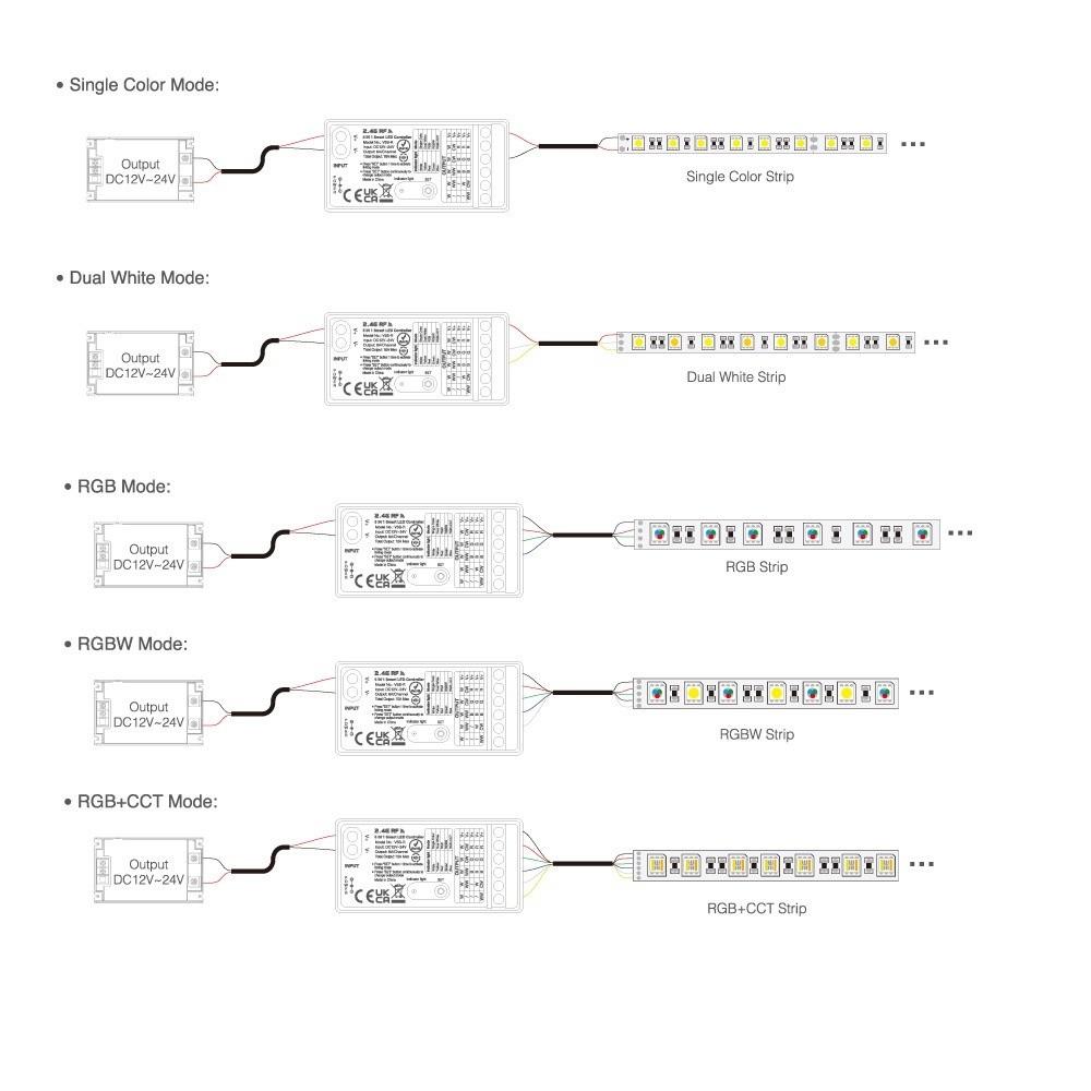 5V 2A USB Dimmer Switches 8-Level Dimming Power Cable Durable LED Light Dimming