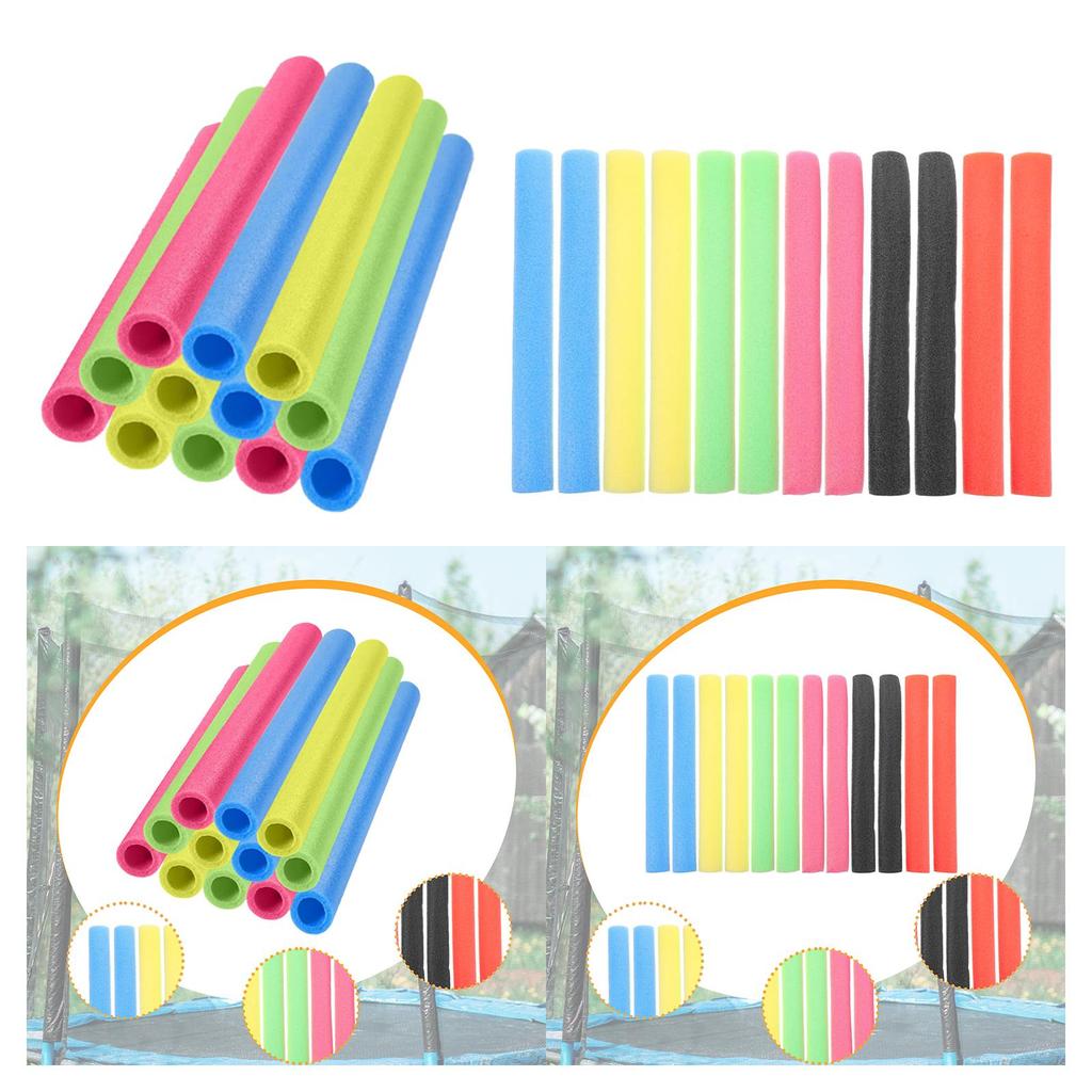 12Pcs Trampoline Pole Foam Sleeves Protective Covers 15.75 inch Protector Lightweight Padding for Kids Trampoline Accessories