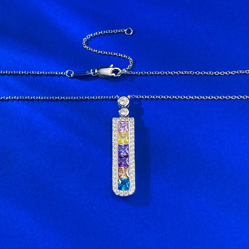 Jewelry Lucky Rainbow Pendant Light Luxury Delicate Premium Clavicle Chain Necklace