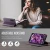 Pro Samsung Galaxy A35 5G Pouzdro CASEME Série 033 RFID Blokující Peněženka Stojánek Texturovaná Teletina Kožený Kryt na Telefon