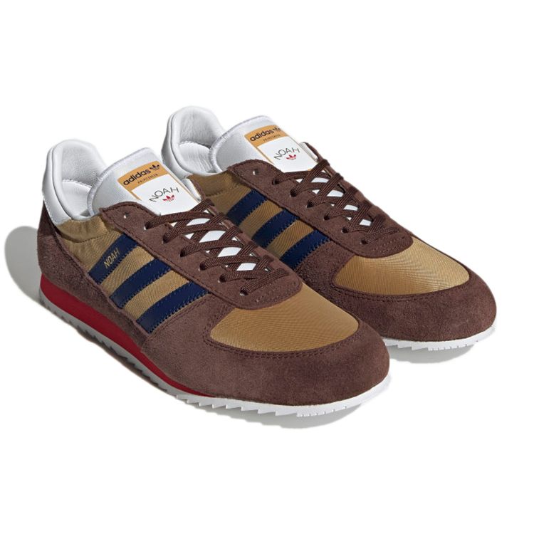 Adidas Noah X Vintage Runner Brown Dark Blue Unisex Sneakers Customized Lush-Red GZ6607