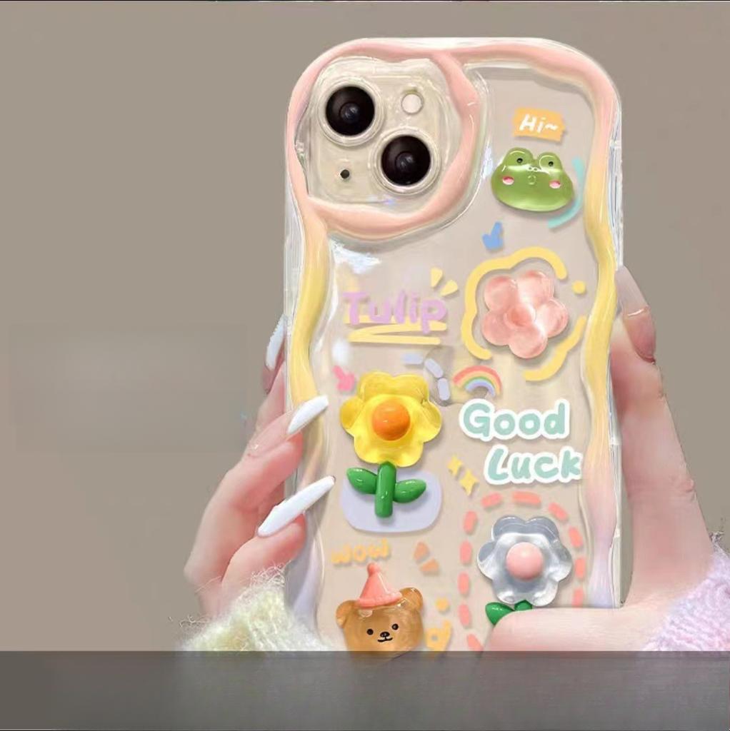 Three-dimensional Flower Chain Suitable for Xiaomi 13 Mobile Phone Case Note12/11/10 Silicone Redmi K60/40/30pro