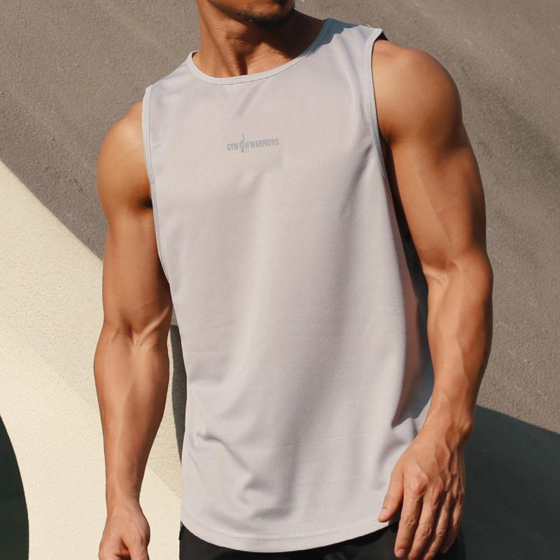 Muscleguys Mesh Gym Clothing Muscle Guys Singlets Quick Dry Stringer Tank Top Men Fitness Sleeveless Sports Tank Tops