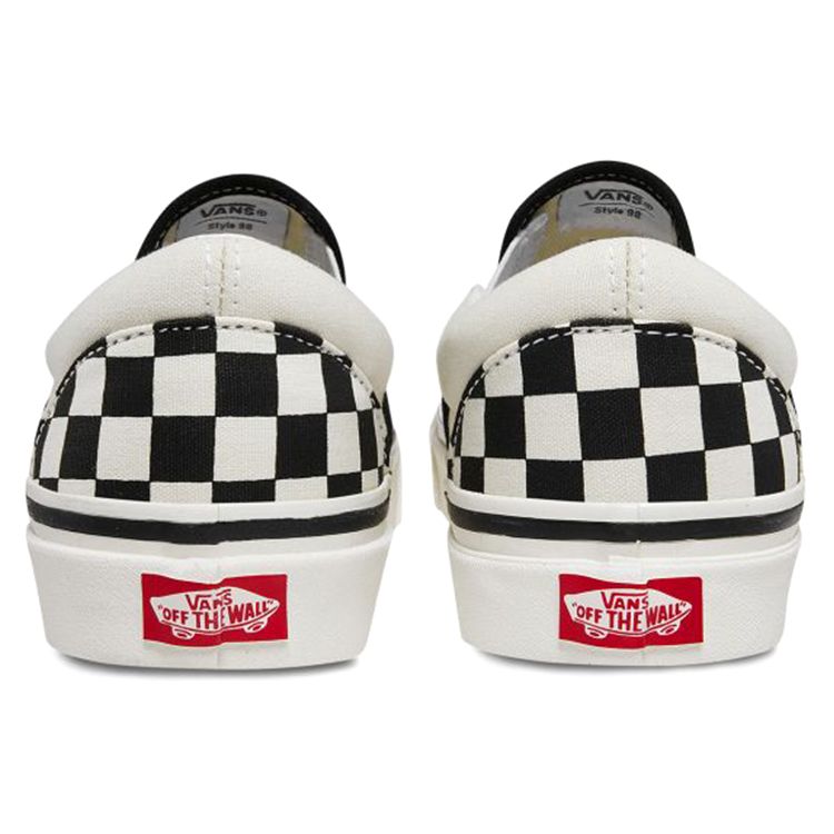 Vans Classic Slip-On 98 DX Anaheim Factory - Checkerboard Unisex Sneakers Black White VN0A3JEXPU1