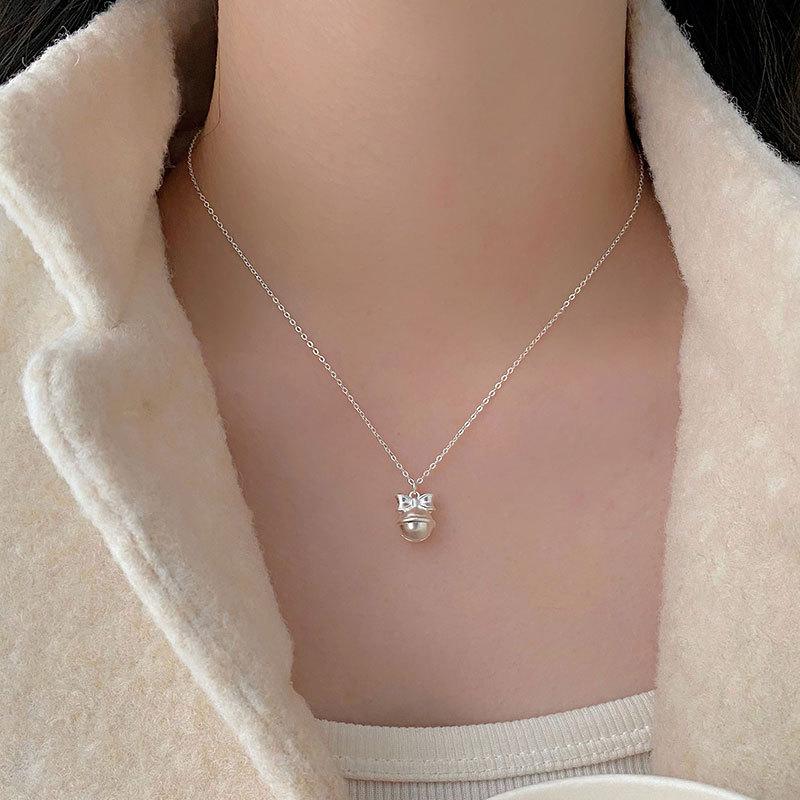 Ping An Lock Tassel Necklace Long Style Decoration Neck, New Chinese Style Elegant Temperament, Light Luxury and High-end Feeling