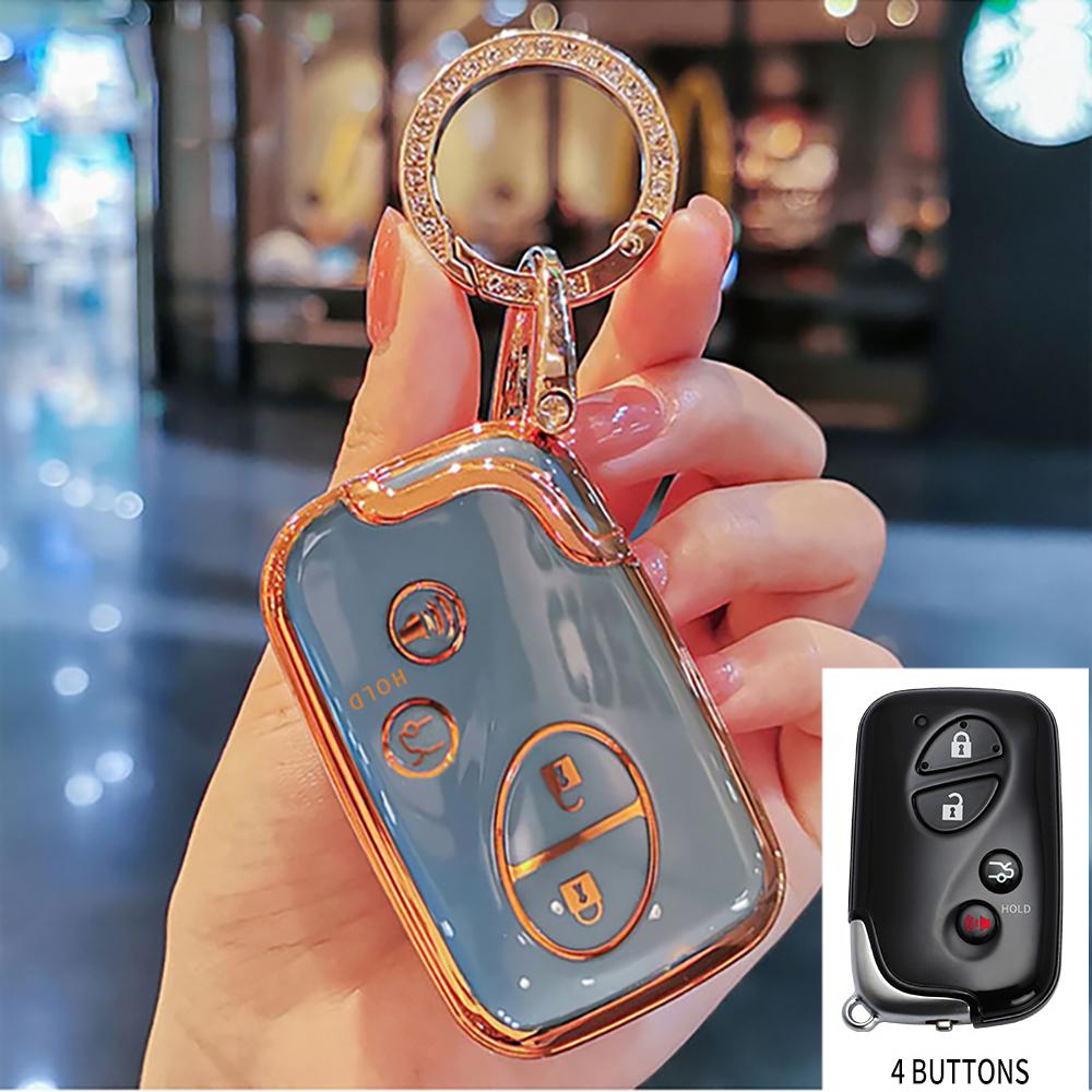 4 Buttons Tpu Car Key Cover For Lexus Ct200H Gx400 Gx460 Is250 Is300C Rx270 Es240 Es350 Ls460 Gs300 450H 460H Shell Case