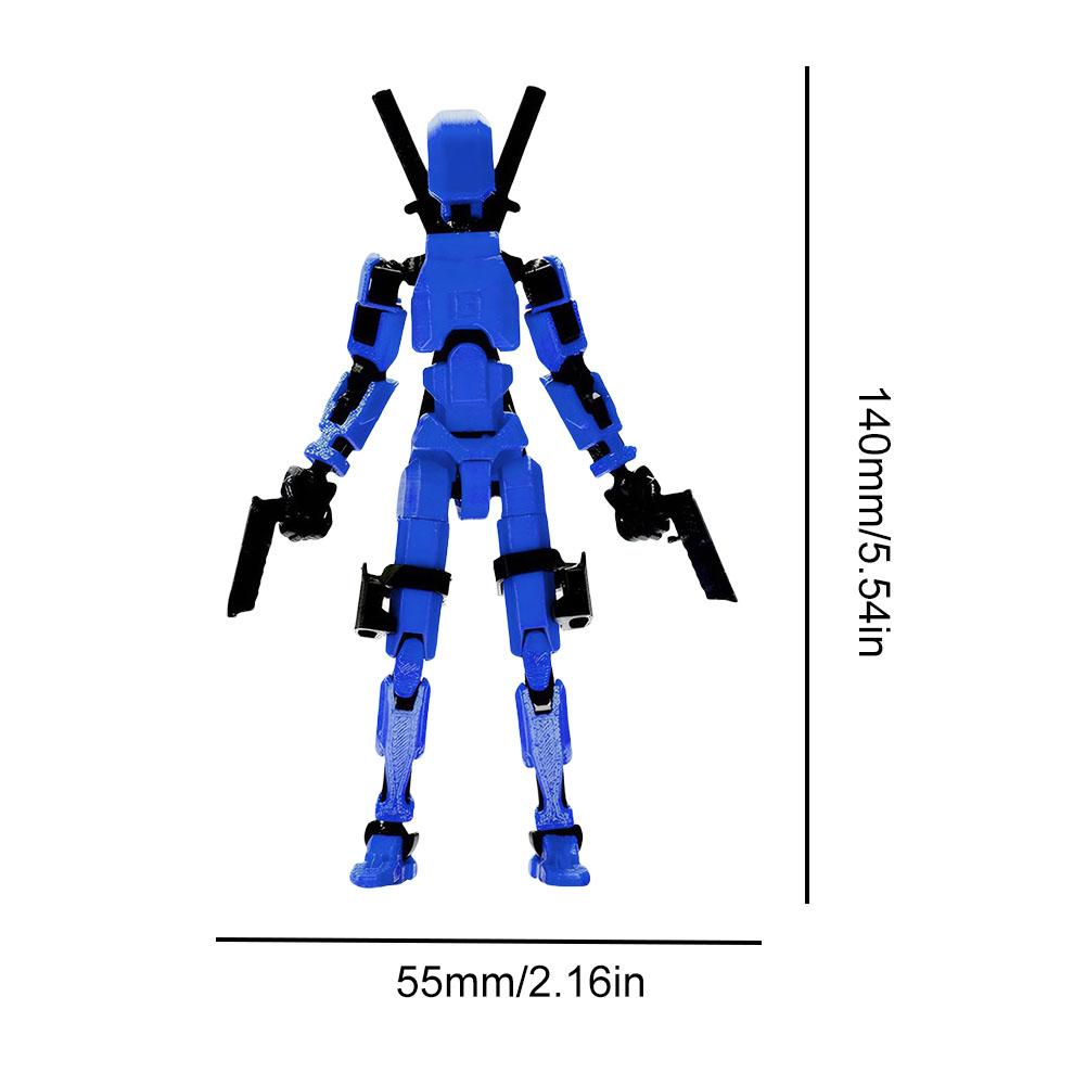 13 Actionfiguren T13 Figur 3D-gedruckt Mehrgelenkig Beweglich Glückliche Montage Fertig Vollkörper Mechanisch Bewegliche Figur Dummy