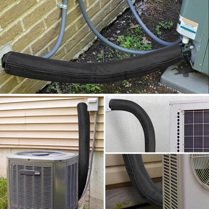 Uv Resistant Pipe Insulation Sleeve Uv-resistant Waterproof Air Conditioner Pipe Insulation Sleeve for Hvac Pipes Easy