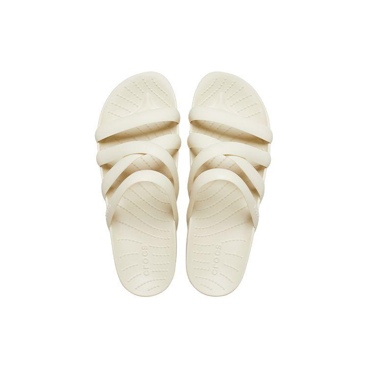Crocs Lightweight Strap EVA Anti-Slip Slide Sandals Women Footwear Bone-White 208217-2Y2