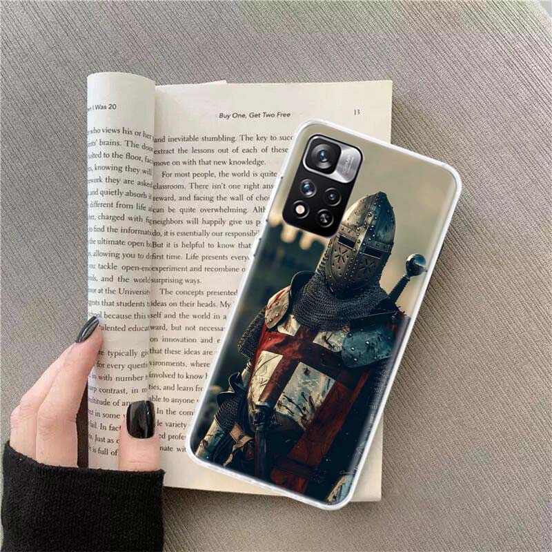 

The Bright Red Crusade Phone Case For Redmi Note 13 12 Pro Plus 14 15 Pro 5G 11 11T 11E 11S 10 Pro 10S 9 9S Cover Cell Clear TPU Redmi Note 12 Pro 5G