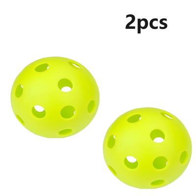 Pickleball für den Außenbereich, Pickleball mit 74 mm Durchmesser, hartes PE, 40-Loch-Pickleball, hohe Elastizität, langlebiger Pickleball für den Außenbereich, 2er-Pack