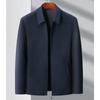 Spring and autumn new men's lapel jackets for middle-aged and elderly people, executive jackets, dad's clothes, simple men's jackets, casual jackets