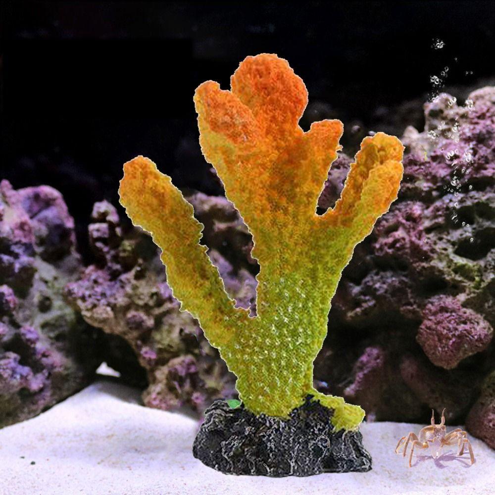 Fake Underwater for Fish Tank Decor Resin Reef Rock Coral Reef Aquarium Ornaments Aquatic Plants