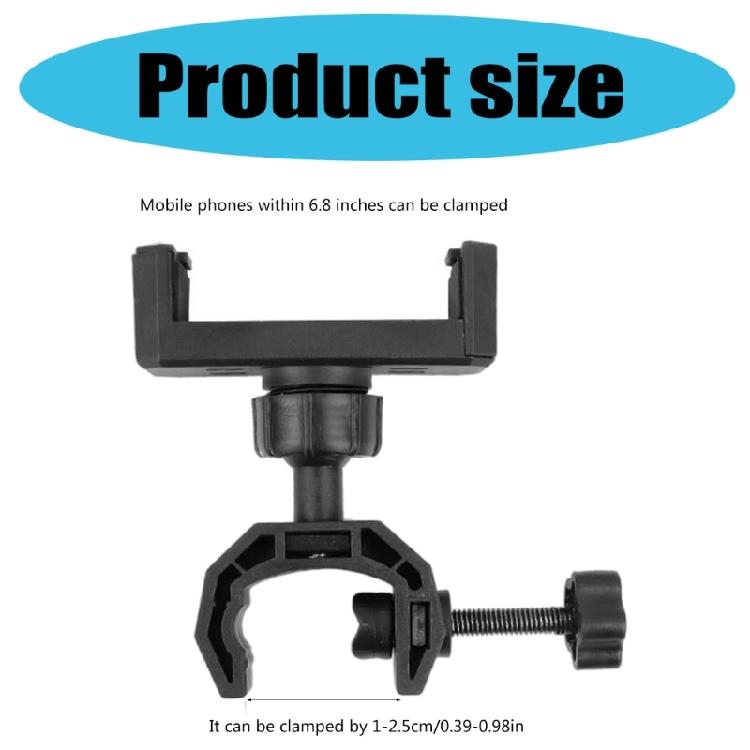 Phone Bracket with Full Rotation Capability Anti Slip Grip Phone Clamp Suitable for Musicians Streamers Video Creators